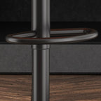 Tabourets de bar pivotants modernes en cuir à hauteur réglable