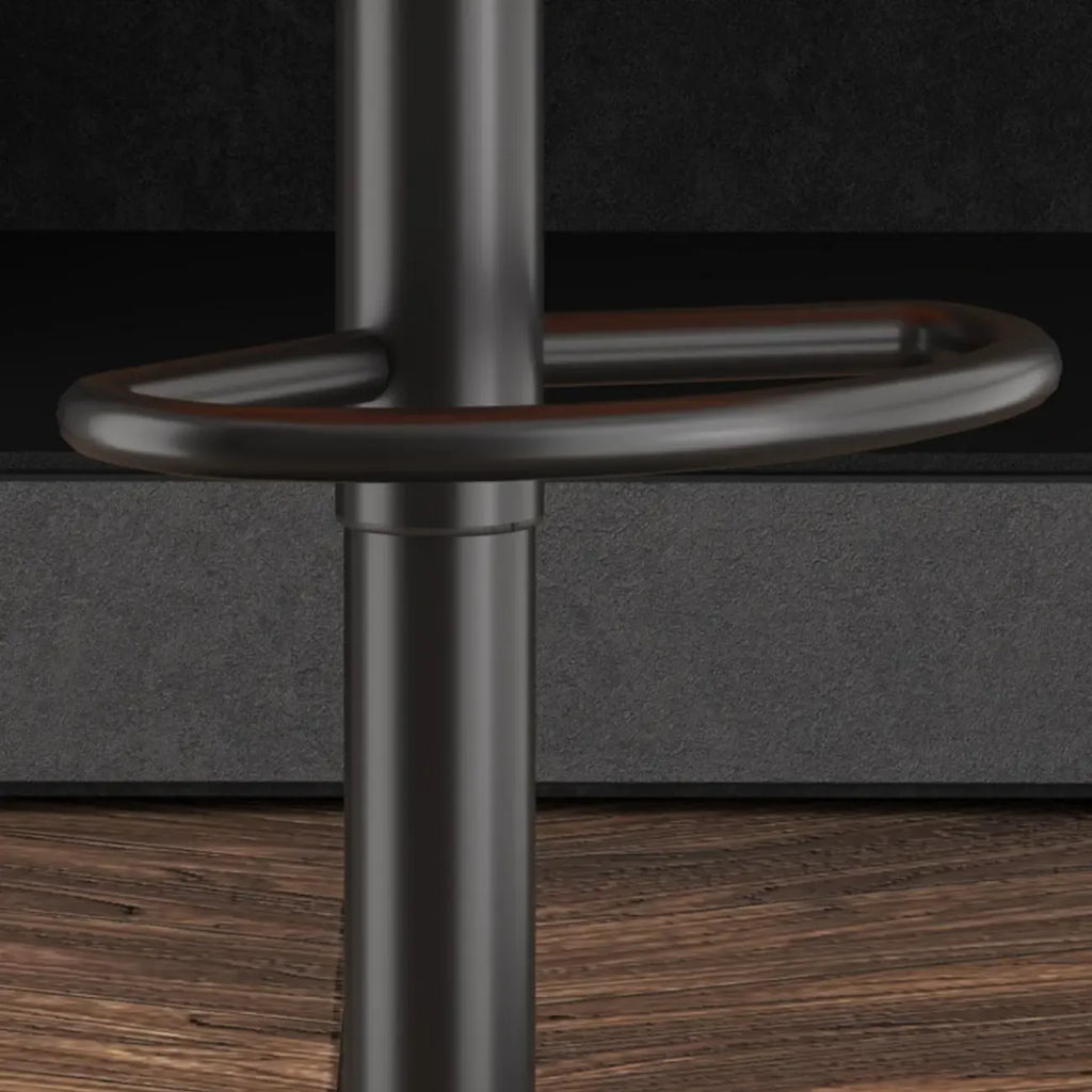 Tabourets de bar pivotants modernes en cuir à hauteur réglable