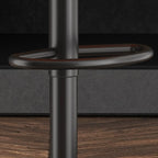 Tabourets de bar pivotants modernes en cuir à hauteur réglable