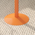 Tables de bar modernes noires et oranges à étagères sphériques