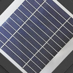 Lampes solaires carrées noires à 3 couleurs pour poteaux extérieurs
