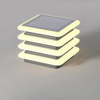 Lampadaires solaires cylindriques modernes à 4 couches pour l'extérieur