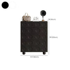 Coffre de rangement tendance en bois noir minuit pour le salon
