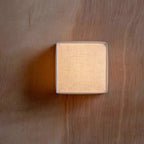 Applique quadrata a filo con paralume in tessuto Ambient