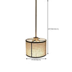 Suspension cylindrique élégante couleur ivoire pour intérieur