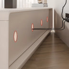 Mobile TV rettangolare bianco in legno con cassetto per soggiorno - 63 pollici