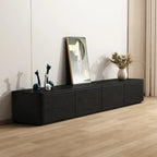 Mobile TV 79 Black Wood con cassetto e gestione cavi a lunga durata
