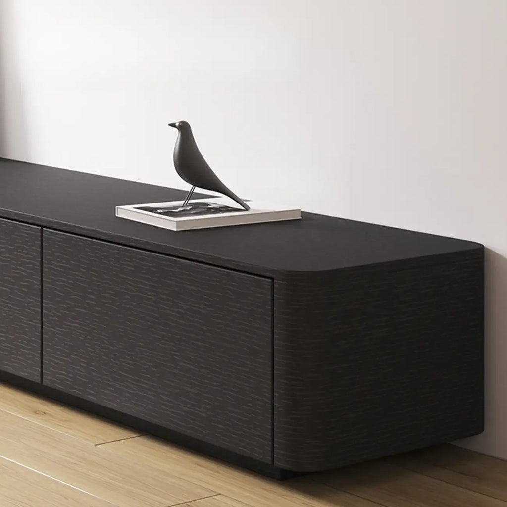 Mobile TV 79 Black Wood con cassetto e gestione cavi a lunga durata