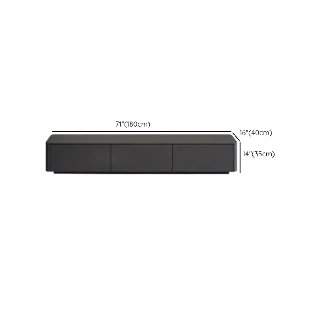 Mobile TV 79 Black Wood con cassetto e gestione cavi a lunga durata