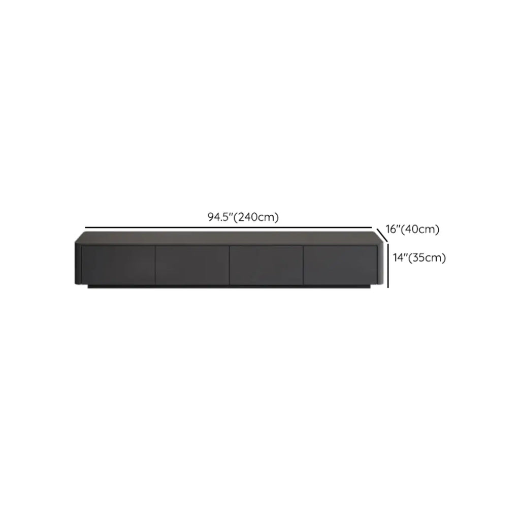 Mobile TV 79 Black Wood con cassetto e gestione cavi a lunga durata