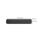 Mobile TV 79 Black Wood con cassetto e gestione cavi a lunga durata