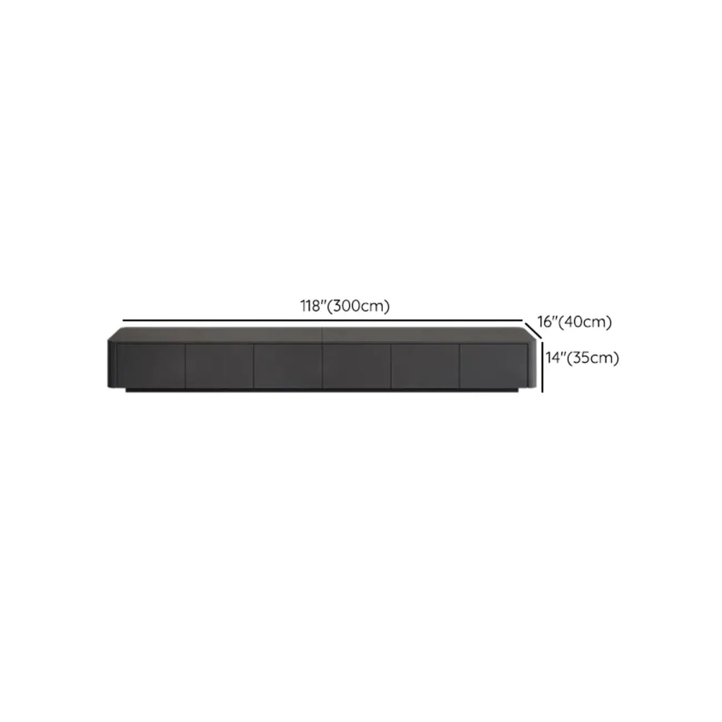 Mobile TV 79 Black Wood con cassetto e gestione cavi a lunga durata