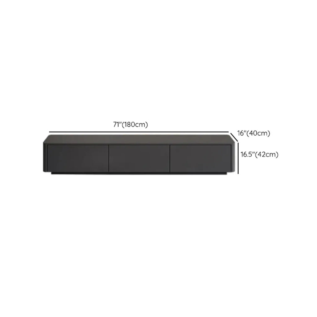 Mobile TV 79 Black Wood con cassetto e gestione cavi a lunga durata