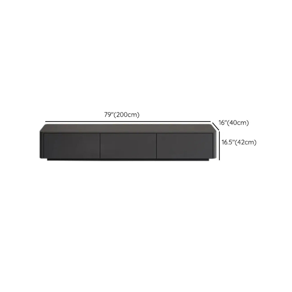 Mobile TV 79 Black Wood con cassetto e gestione cavi a lunga durata