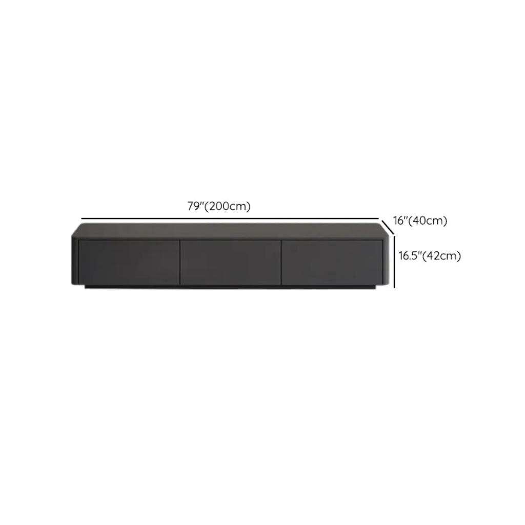 Mobile TV 79 Black Wood con cassetto e gestione cavi a lunga durata