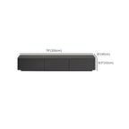 Mobile TV 79 Black Wood con cassetto e gestione cavi a lunga durata