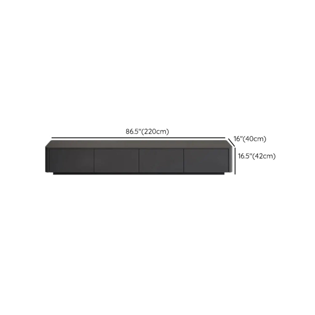 Mobile TV 79 Black Wood con cassetto e gestione cavi a lunga durata