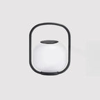 Lampes solaires d'extérieur à poignée, tambour, métal blanc, lumière chaude