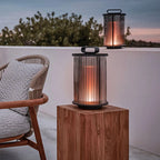 Élégants lampadaires solaires cylindriques à LED pour l'extérieur