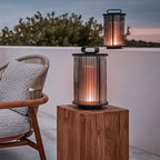 Élégants lampadaires solaires cylindriques à LED pour l'extérieur