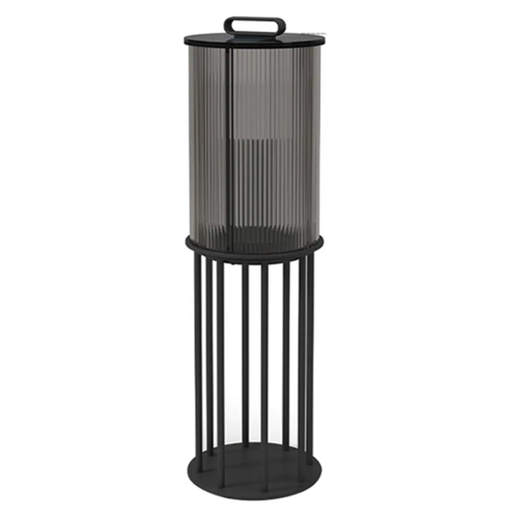 Élégants lampadaires solaires cylindriques à LED pour l'extérieur