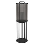 Élégants lampadaires solaires cylindriques à LED pour l'extérieur