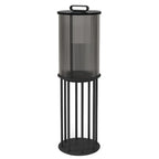Élégants lampadaires solaires cylindriques à LED pour l'extérieur
