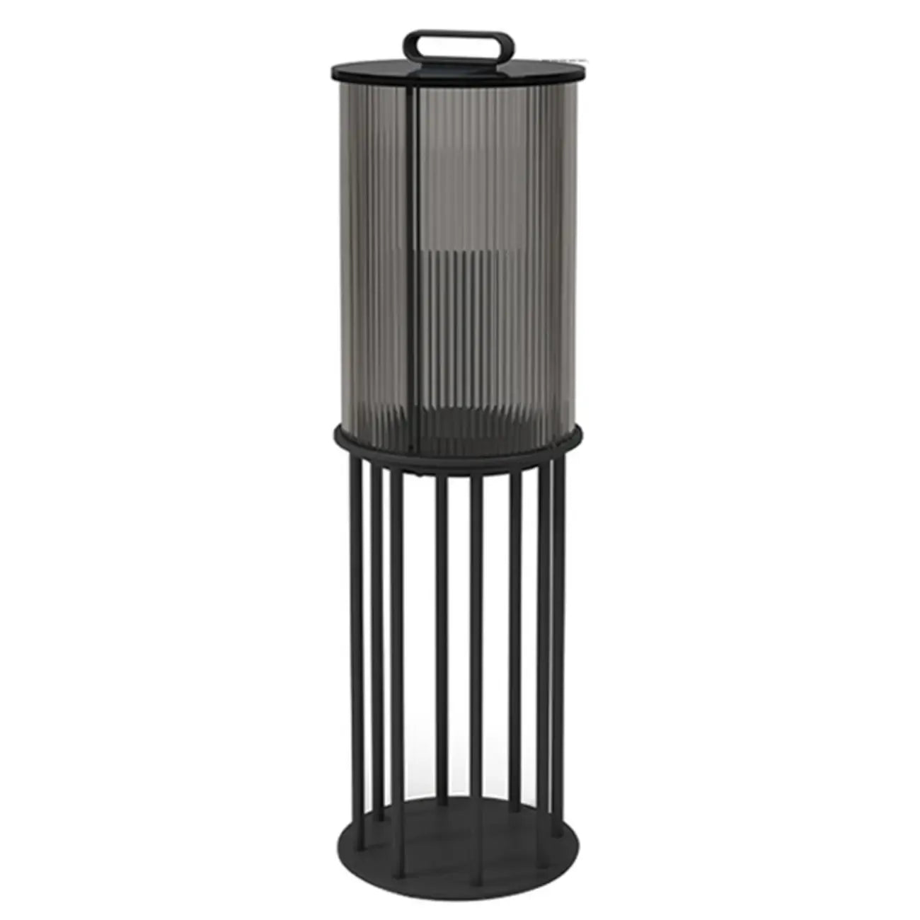 Élégants lampadaires solaires cylindriques à LED pour l'extérieur
