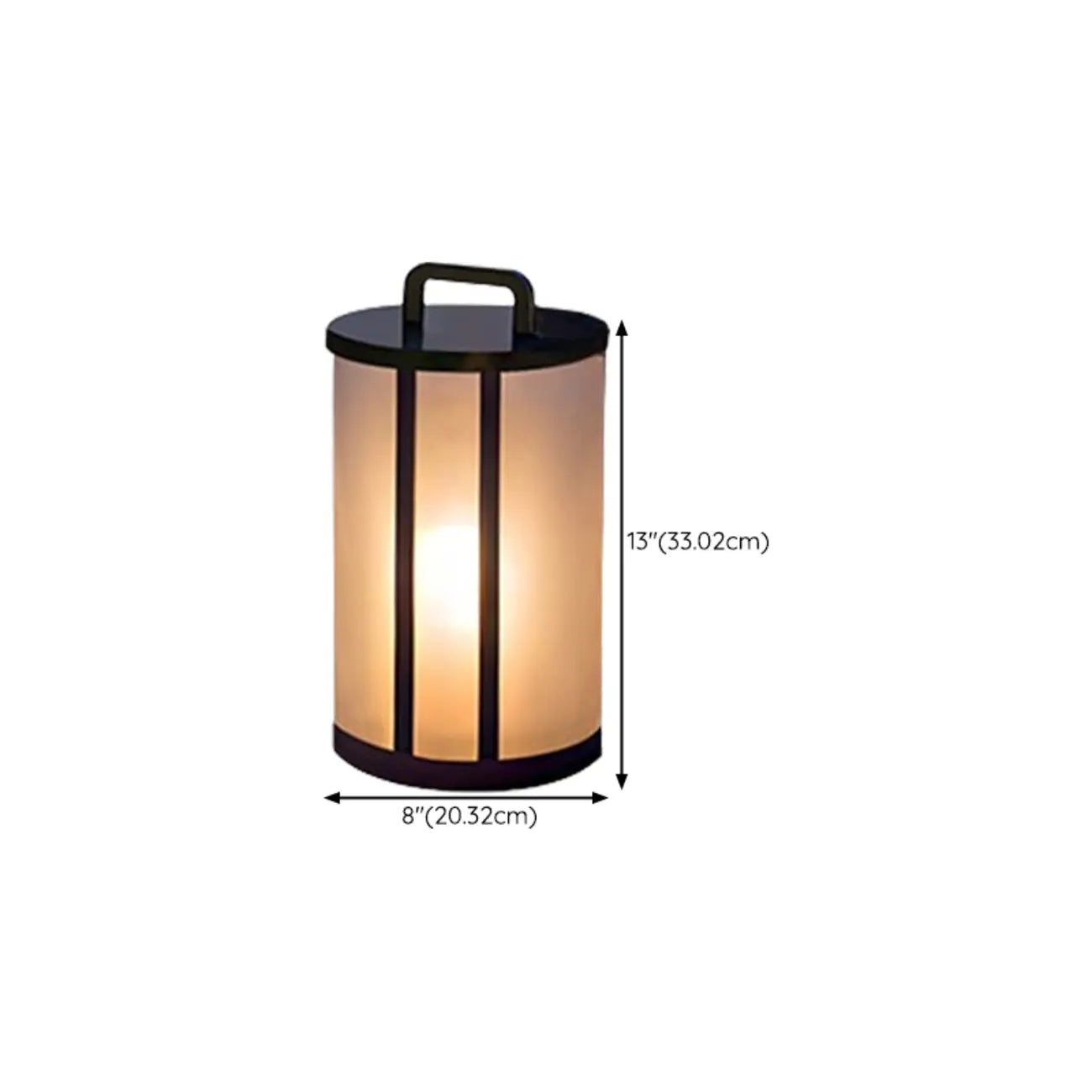 Élégants lampadaires solaires cylindriques à LED pour l'extérieur