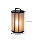 Élégants lampadaires solaires cylindriques à LED pour l'extérieur