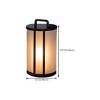 Élégants lampadaires solaires cylindriques à LED pour l'extérieur