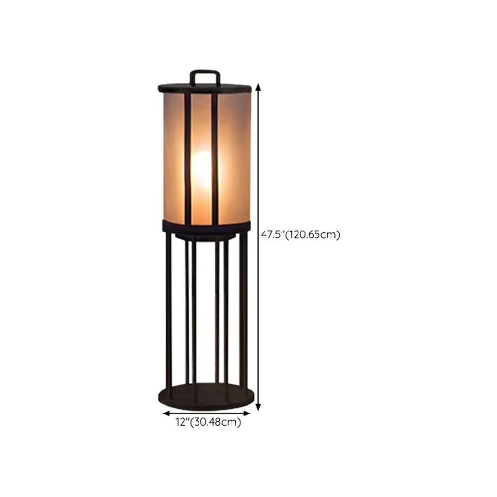 Élégants lampadaires solaires cylindriques à LED pour l'extérieur