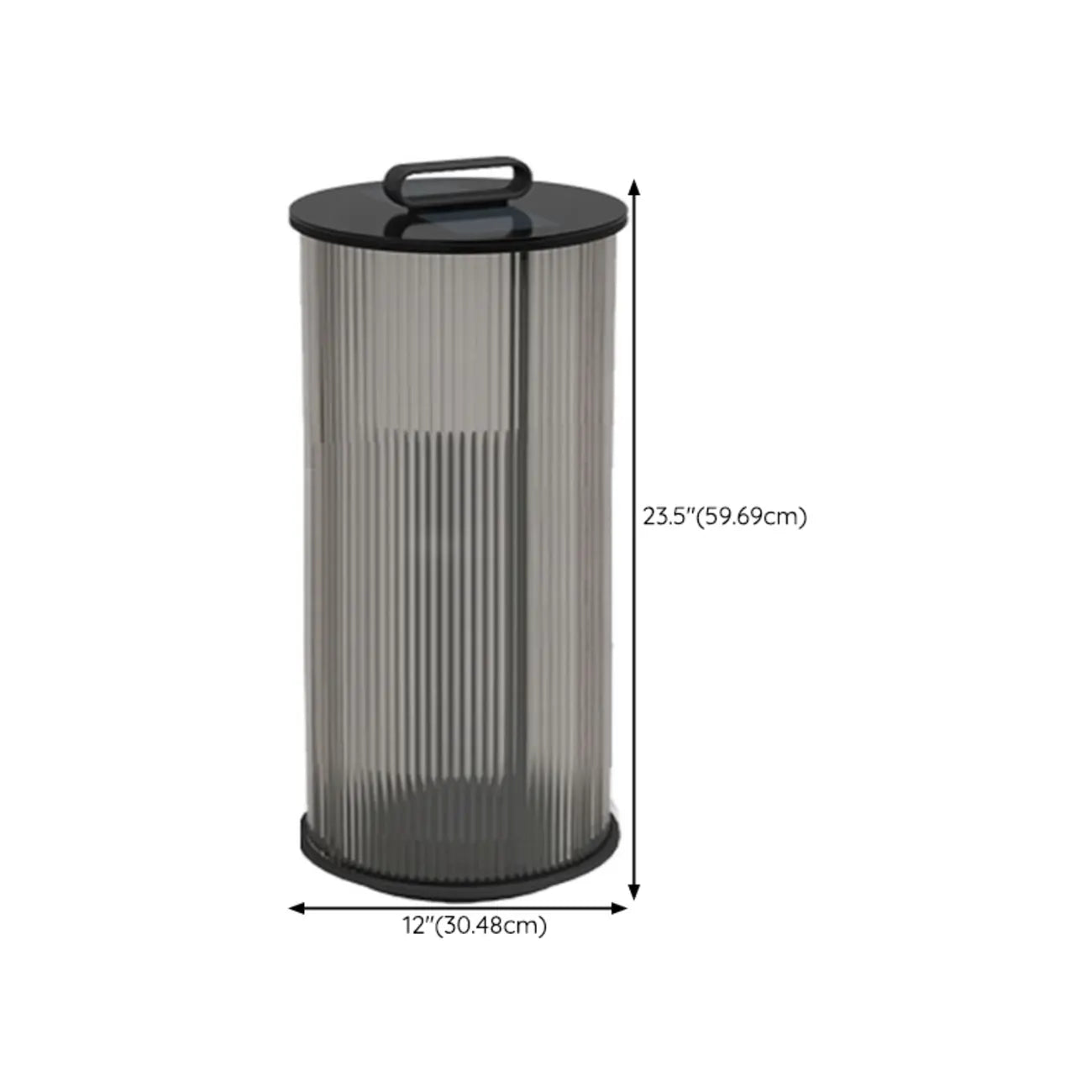 Élégants lampadaires solaires cylindriques à LED pour l'extérieur