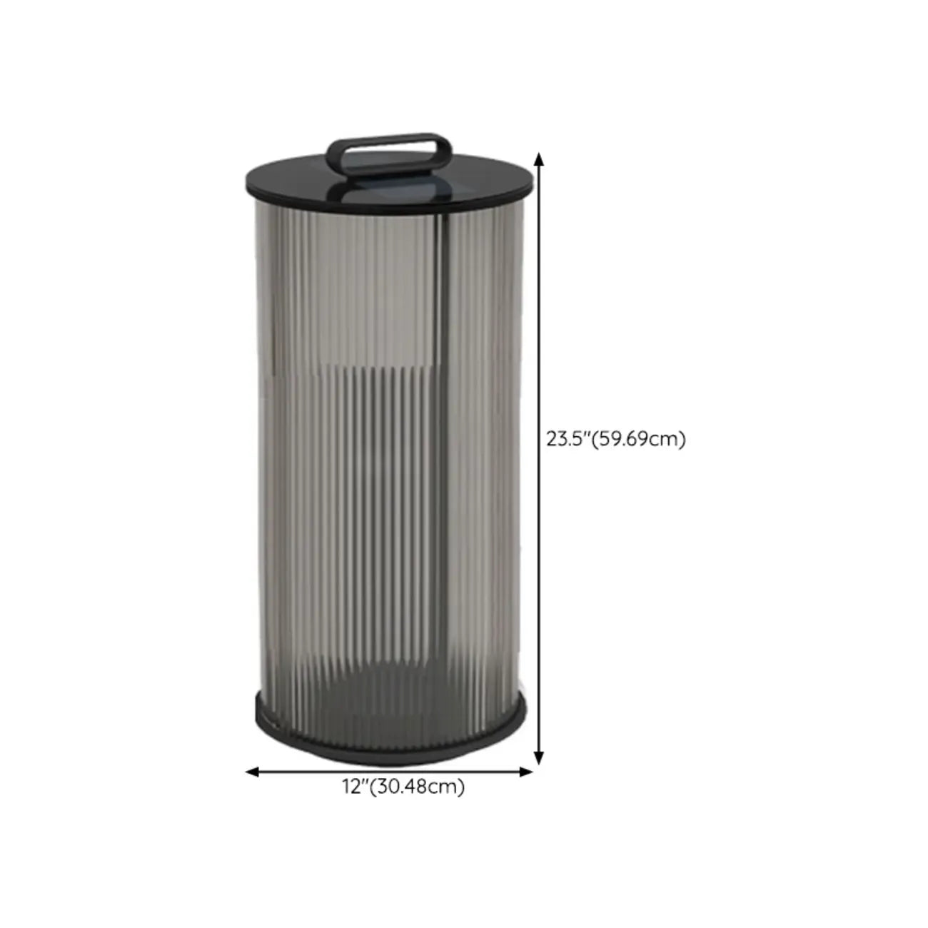 Élégants lampadaires solaires cylindriques à LED pour l'extérieur