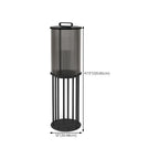 Élégants lampadaires solaires cylindriques à LED pour l'extérieur