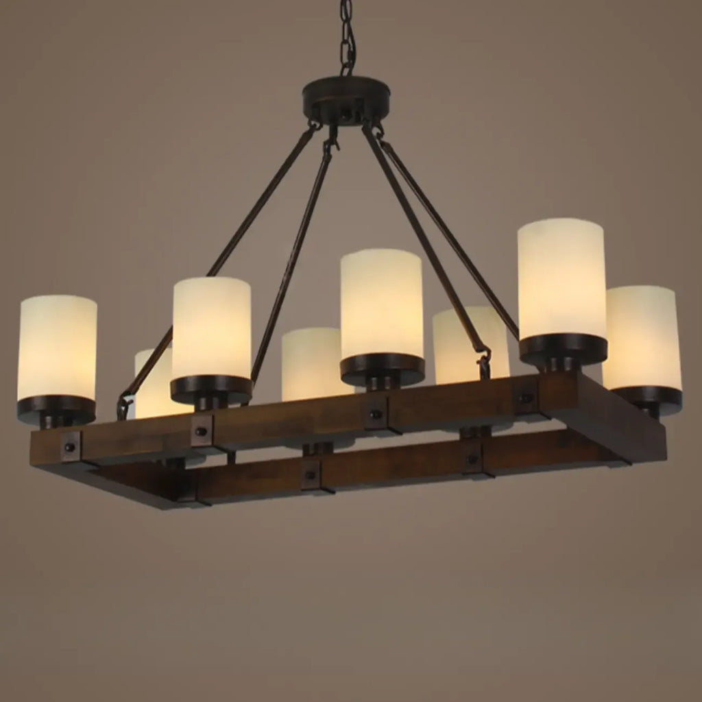 Lampadario a sospensione da isola per cucina industriale a 6 luci in metallo