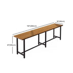 Table de bar à 3 pieds en métal noir avec repose-pieds