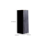Table d'appoint carrée moderne en pin noir