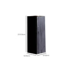 Table d'appoint carrée moderne en pin noir