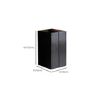 Table d'appoint carrée moderne en pin noir