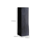 Table d'appoint carrée moderne en pin noir