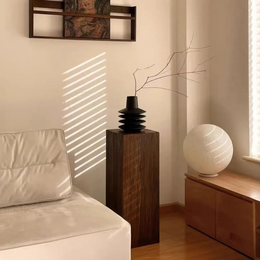 Table d'appoint carrée Pillar en pin rustique