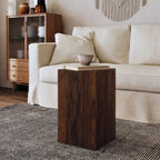 Table d'appoint carrée Pillar en pin rustique