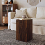 Table d'appoint carrée Pillar en pin rustique