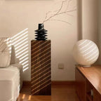 Table d'appoint carrée Pillar en pin rustique