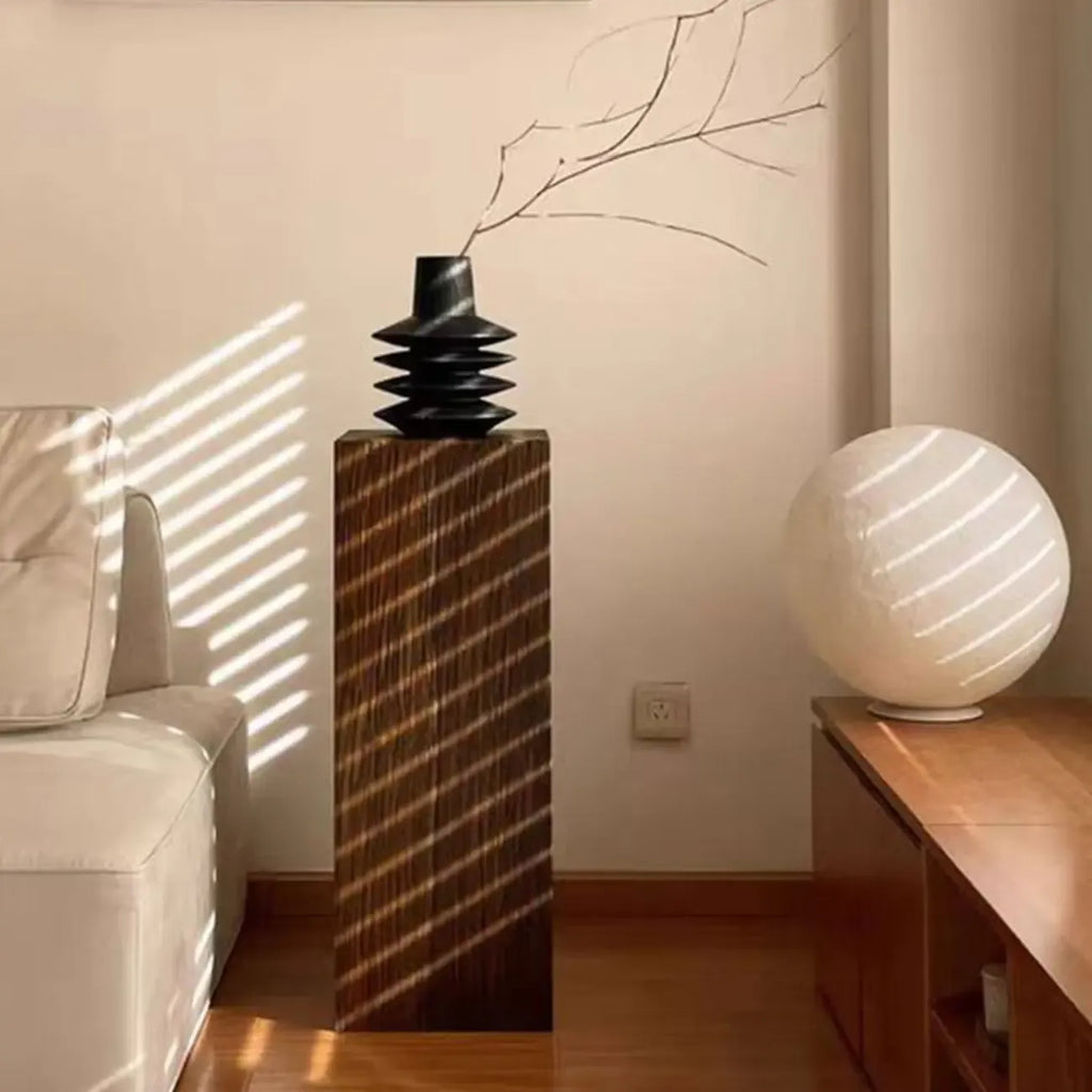Table d'appoint carrée Pillar en pin rustique
