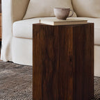 Table d'appoint carrée Pillar en pin rustique