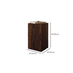Table d'appoint carrée Pillar en pin rustique