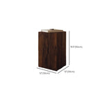 Table d'appoint carrée Pillar en pin rustique