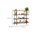 Bibliothèque ouverte moderne en bois à 5 niveaux Etagere